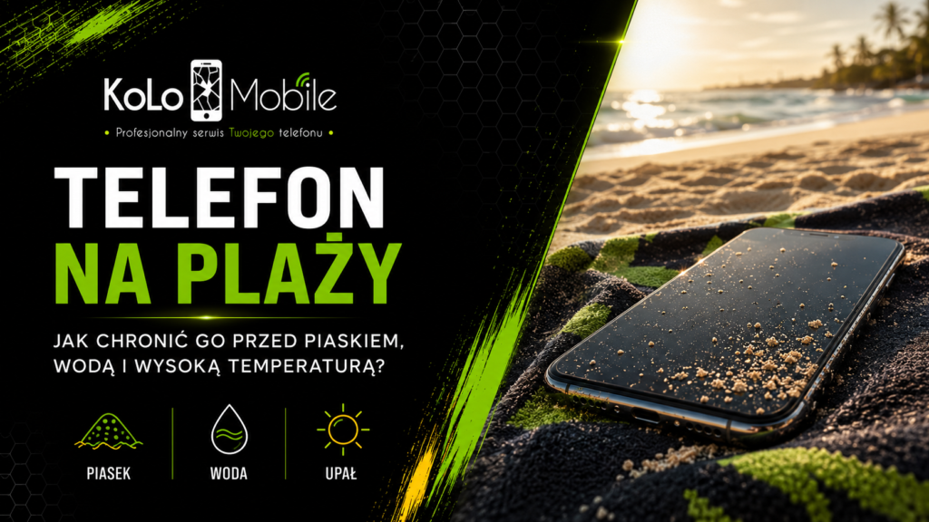Telefon na plaży