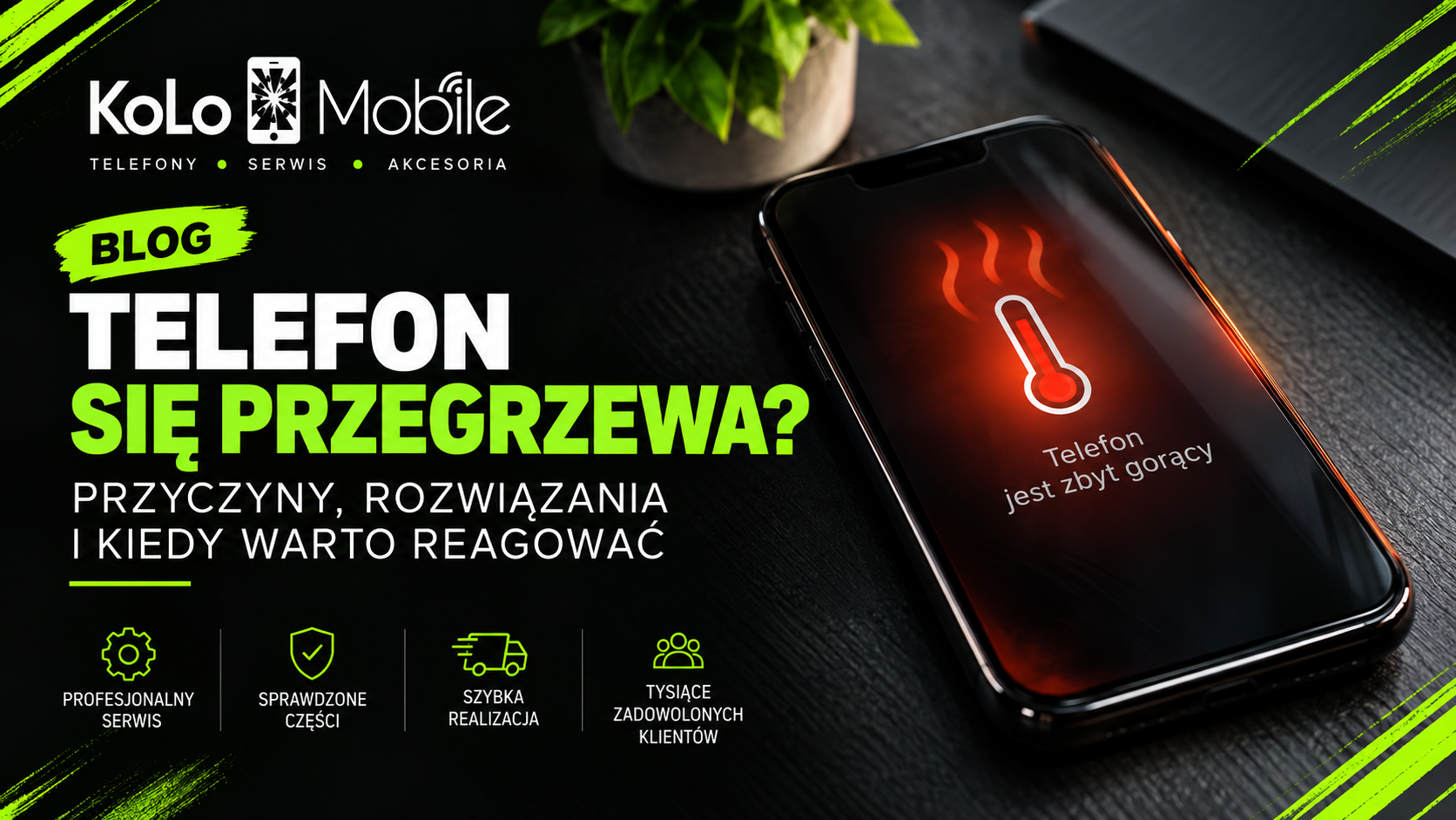 Obraz przegrzewającego się telefonu