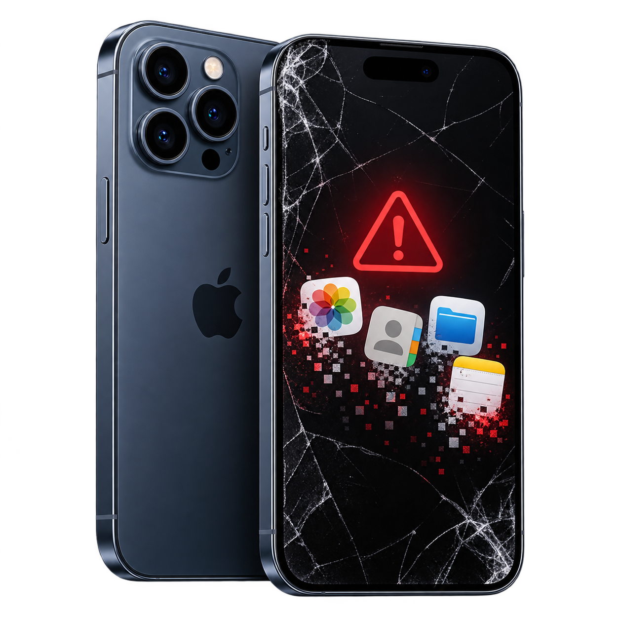 Uszkodzony telefon z utraconymi danymi
