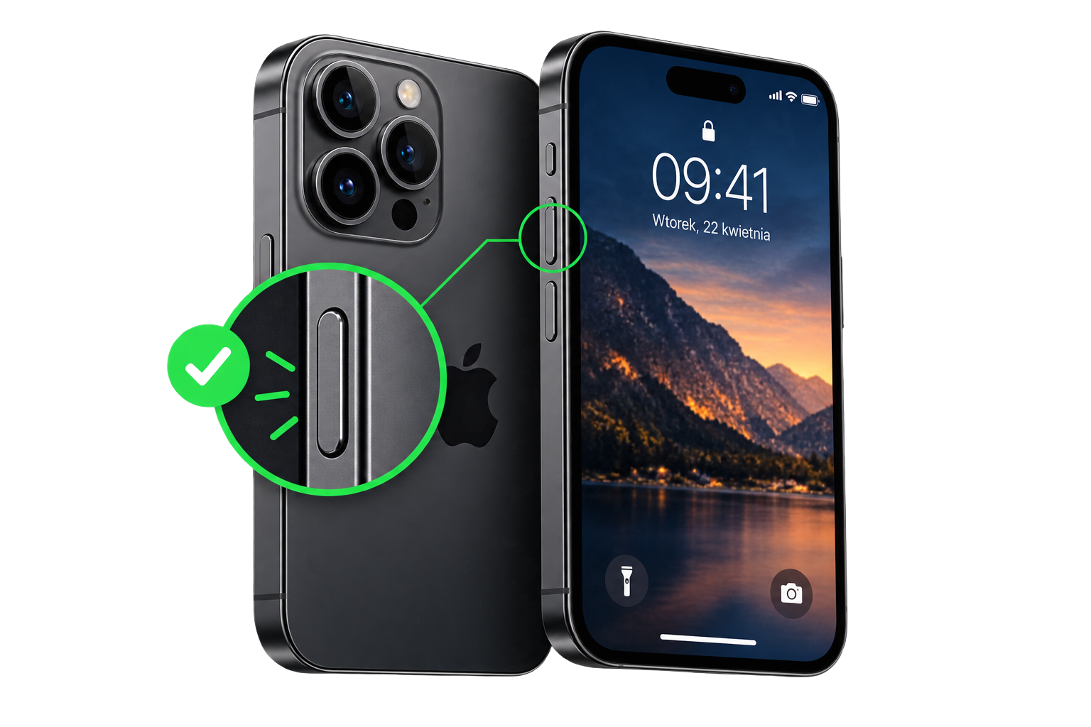 Telefon po naprawie przycisku